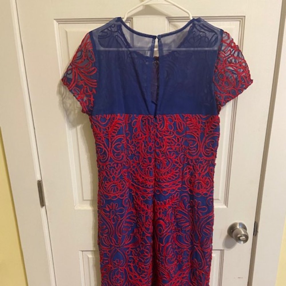 JS Collection Embroidered Sheath Dress - Picture 4 of 6
